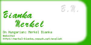 bianka merkel business card